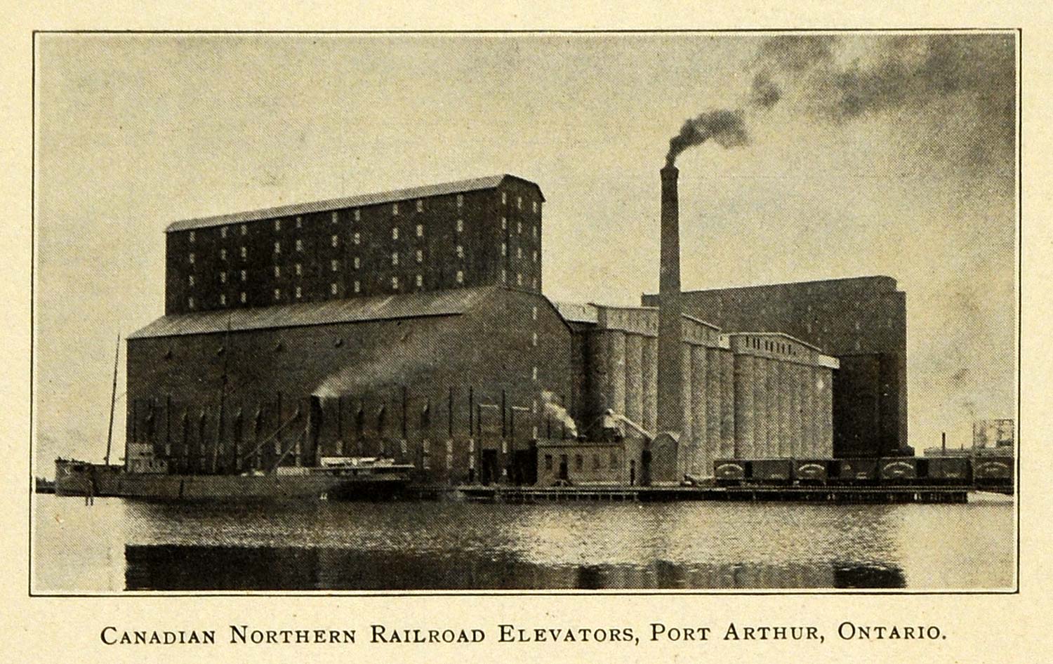 1906 Print Canadian Northern Railroad Elevators Ontario ORIGINAL HISTORIC TW3