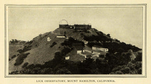 1906 Print Lick Observatory Mount Hamilton California - ORIGINAL HISTORIC TW3