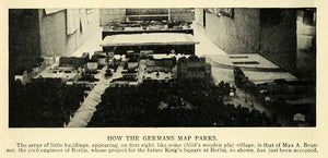 1911 Print Germany Map Architectural Model Design - ORIGINAL HISTORIC IMAGE TW4