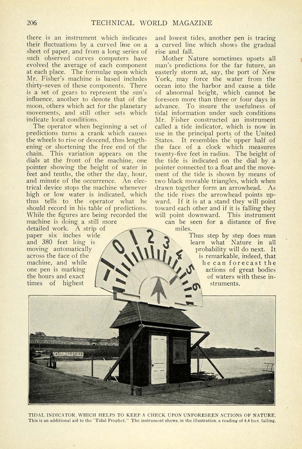 1912 Article Fortelling Tides Prophet Talbott Navigation Engineer Invention TW4