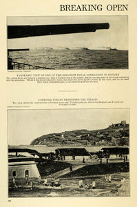 1915 Print Dardanelles Military Navy Army World War I - ORIGINAL HISTORIC TW4