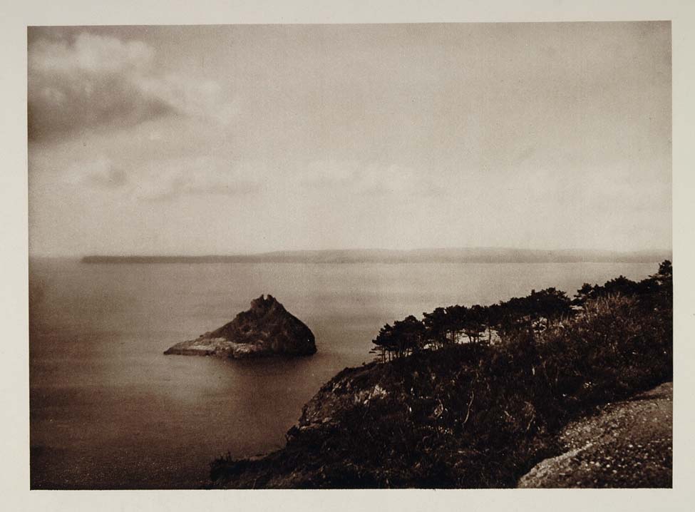 1926 Coastline Coast Torquay Devon Devonshire England - ORIGINAL UK1