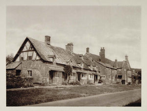 1926 English Cottages Houses Broadway Worcestershire - ORIGINAL PHOTOGRAVURE UK1