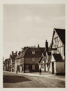 1926 Ye Olde Three Tuns Inn Cambridge Photogravure NICE - ORIGINAL UK1