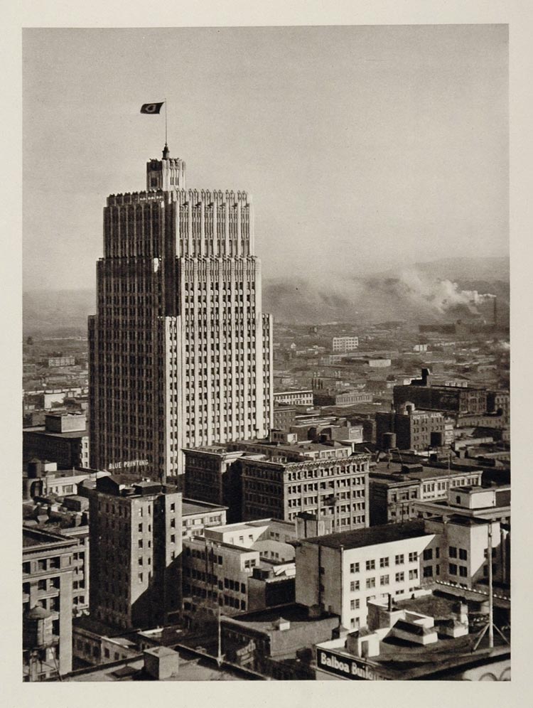 1927 San Francisco Skyscraper Building Architecture - ORIGINAL PHOTOGRAVURE US1