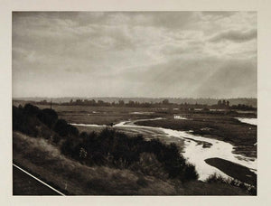 1927 Photogravure Washington Complex Estuary Puget Sound E. O. Hoppe US1