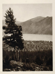 1927 Grand Lake Rocky Mountains Rockies Colorado Hoppe - ORIGINAL US1