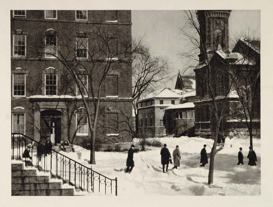 1927 Massachusetts Cambridge Harvard University Winter Educational US1