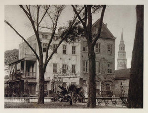 1927 Photogravure St. Philip's Church Charleston South Carolina City Hall US2
