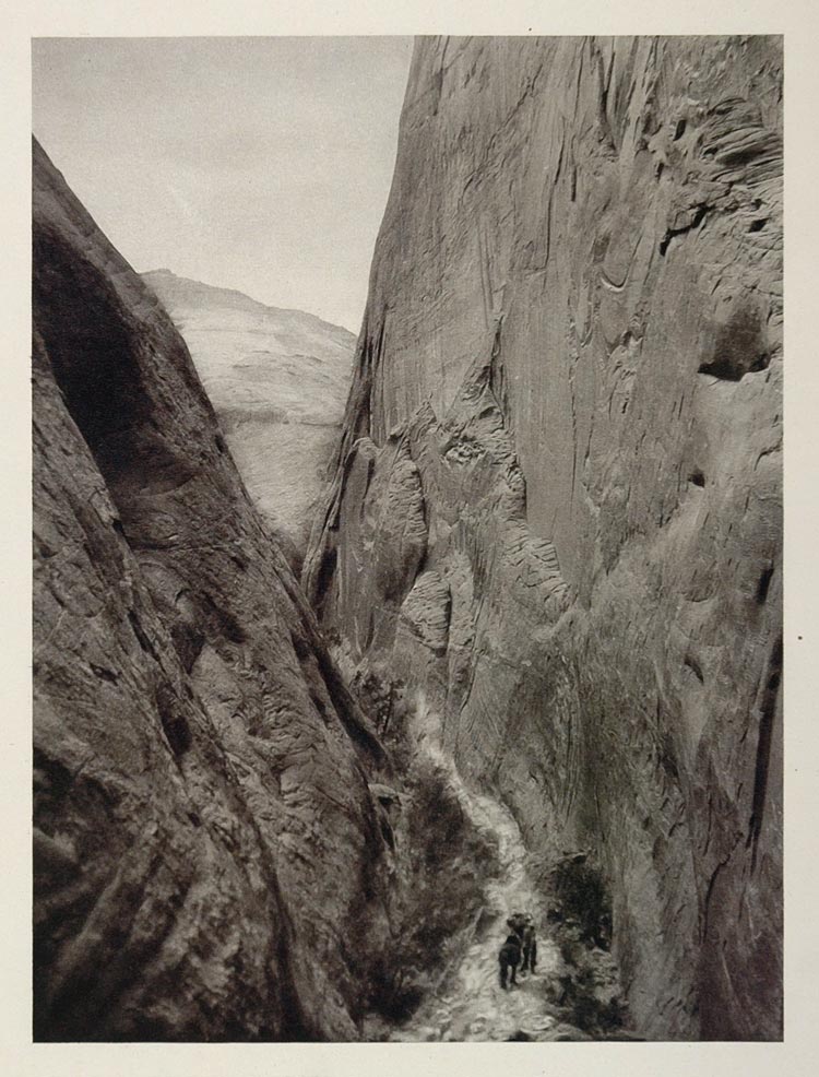 1927 Redbud Pass Rainbow Trail Arizona Canyon Landscape - ORIGINAL US2