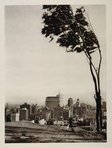 1927 Signal Hill San Francisco Skyline E. O. Hoppe NICE - ORIGINAL US2