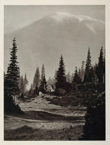 1927 View Mount Rainier Washington Paradise Valley - ORIGINAL PHOTOGRAVURE US2