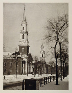 1927 Trinity Center Church New Haven Green Connecticut - ORIGINAL US2