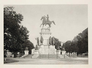 1900 Washington Monument Avenue Richmond Virginia Print - ORIGINAL US3
