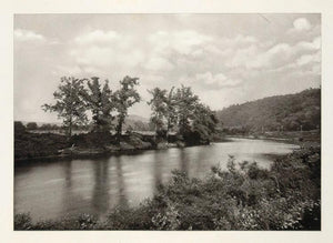 1900 Conemaugh River Florence Pennsylvania Photogravure - ORIGINAL US3