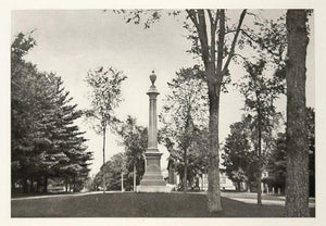 1900 Monument Jonathan Edwards Stockbridge Photogravure - ORIGINAL US3