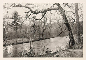 1900 Swannanoa River North Carolina Photogravure Print - ORIGINAL US3