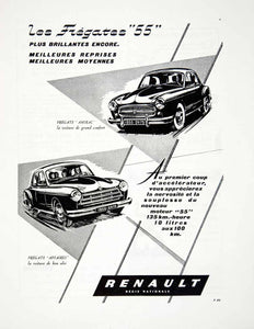 1955 Ad Renault Les Fregates Amiral Affaires French Car Automobile VEN2