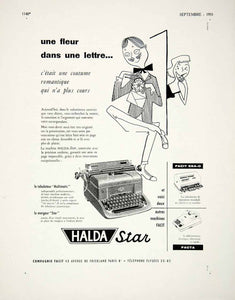 1955 Ad Halda Star Sodico Typewriter Calculator Machine French Advertising VEN2