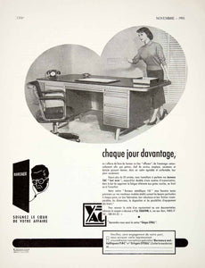 1955 Ad Sieges Stoll Furniture Office Supplies Paris France French VEN2