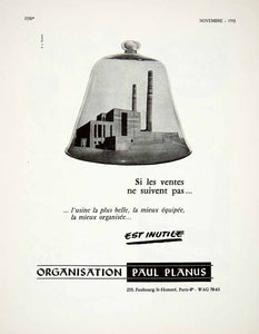 1955 Ad Organisation Paul Planus R L Dupuy St-Honore Paris France Bell VEN2