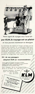 1955 Ad KLM Lignes Aeriennes Royales Mitchell Wright Royal Dutch Airlines VEN2
