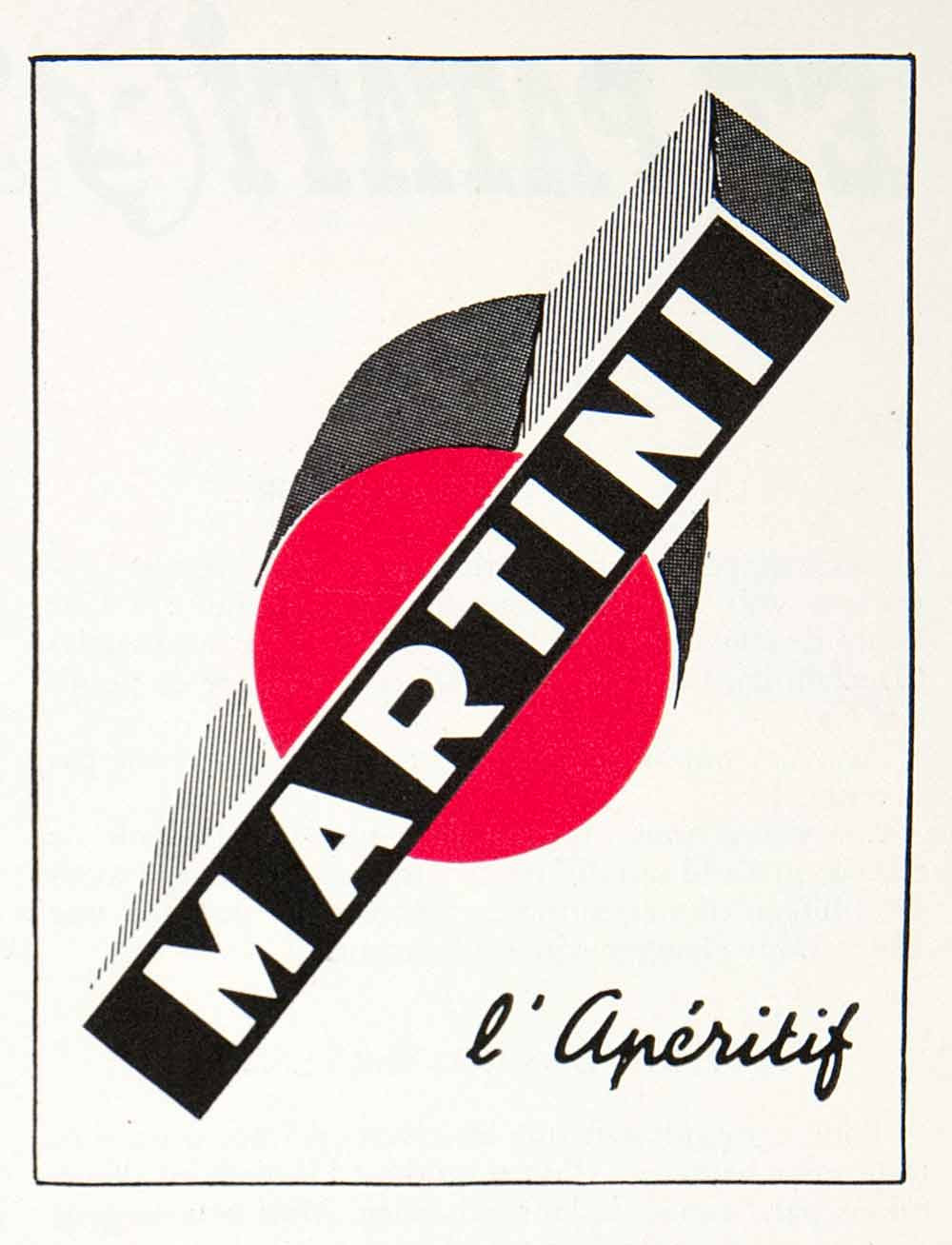 1955 Ad Martini Aperitif Alcohol Beverage Drink French Advertising VEN2