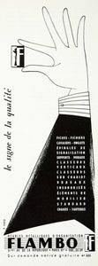 1955 Ad Flambo Avenue de la Republique Paris France French Advertisement VEN2