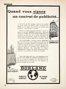 1924 Ad Dorland French Advertising Agency 16 Regent Street 244 Madison VEN3