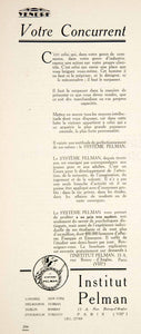 1924 Ad Pelman Insitut Institute Systeme Boissy-d'Anglas Self-Development VEN3