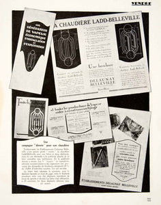 1924 Print French Advertising Campaign Boiler Ladd-Belleville Vapor VEN3