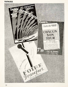 1925 Print Francfort Fair Charles Humbert Chacun Son Tour Saint-Germain VEN3
