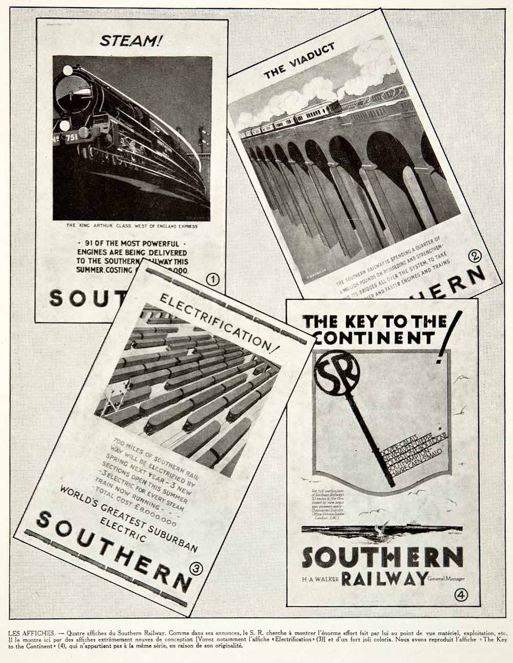 1925 Print Southern Railway Art Deco Viaduct Train H.A. Walker Pat Keely VEN4