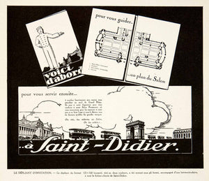 1926 Print Saint-Didier Bellhop Arc Triomph Paris Transportation Bus VEN4