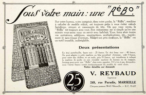 1925 Ad ReBo Calculator 249 Rue Paradis Marseille V Reybaud French VEN4