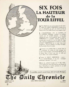 1925 Ad Daily Chronicle Andrew Milne Eiffel Tower Leeds UK Advertising VEN4