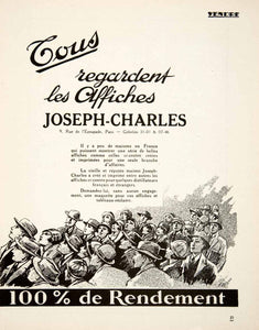 1925 Advert Joseph Charles Advertising Firm Pernis Morlant 9 Rue Estrapade VEN4 - Period Paper
 - 2