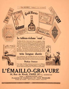 1926 Lithograph Ad Bloc Ege Emaillo-Gravure 16 Rue Rivoli Paris Notepad VEN4