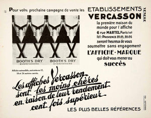 1928 Ad French Art Deco Etablissements Vercasson Advertising Agency Paris VEN5