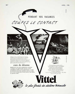 1956 Ad Vittel Thermal Retreat Resort French Mineral Water Vosges VEN6
