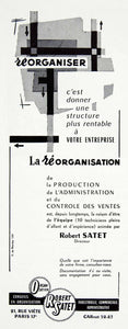 1955 Ad Reorganisation Robert Satet 21 Rue Viete French Organization VEN6