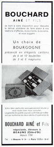 1956 Ad Bouchard Bourgogne Burgundy Alcohol Drink Bottle French Beaune VEN6