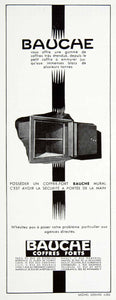 1956 Ad Bauche Wall Safe French Security Fifties Coffre Fort Vintage Lock VEN6