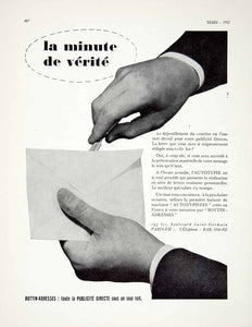 1957 Ad Bottin-Adresses 195 Bld Saint-Germain Autotypie Letter Machine VEN7
