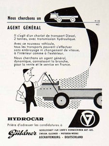 1957 Ad Guldner Hydrocar Diesel Transportation Hydraulic Transmission VEN7