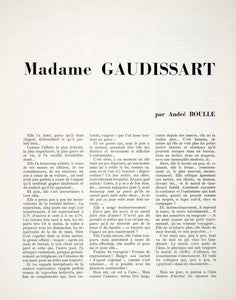 1956 Article Andre Boulle Gaudissart Wife Husband Salesman Inspiration VEN7