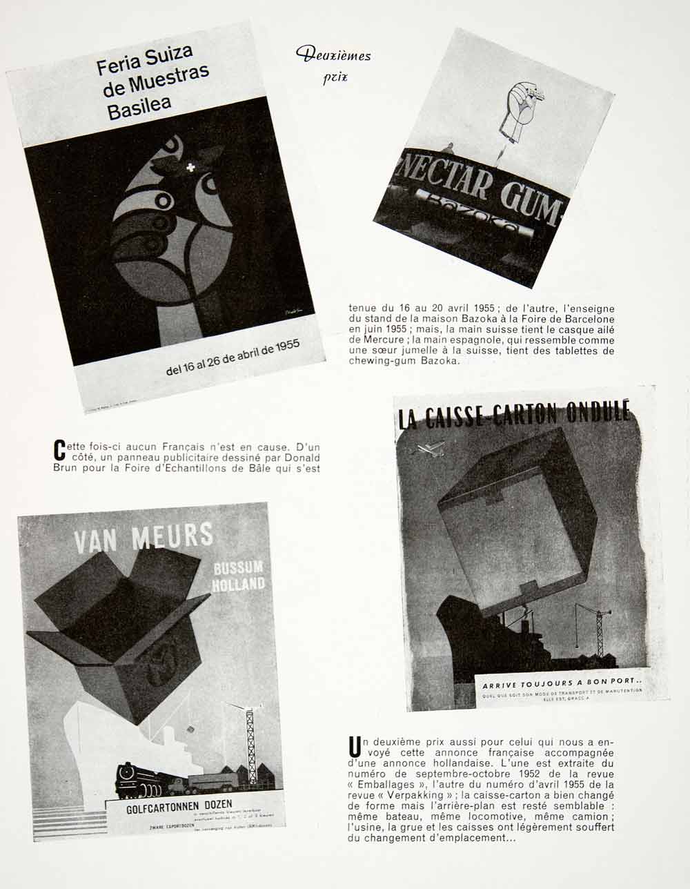 1956 Article Plagiarism Advertising Sintfilm Flomar Mavest Jell-O Bazoka VEN7