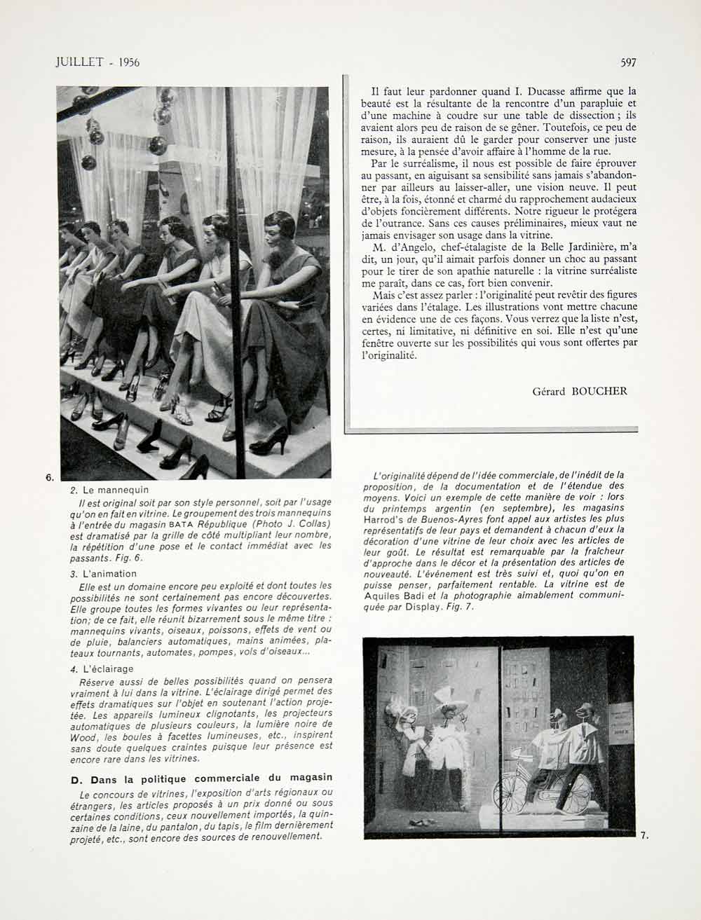 1956 Article Window Display Guide Design Originalite Marketing Advertising VEN7