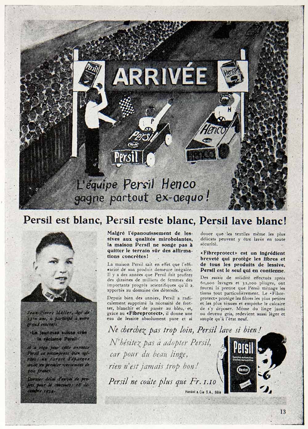 1955 Print Persil Advertising Competition Henco Jean-Pierre Muller VEN7