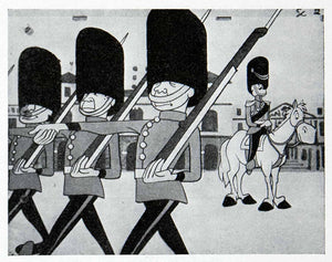 1956 Print Murraymints Commercial Cartoon English Guard S.H.Benson English VEN7